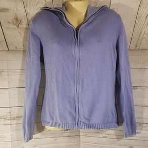 2 for 15 Croft & Barrow Light Purple Zip Sweater